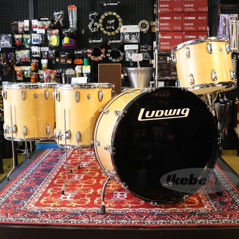 Ludwig Classic Maple BONZO Setup 4pc Drum Kit BD26，TT15，FT16&18の画像